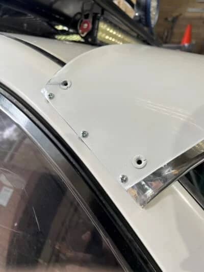 IMG-20250925-WA0119 Toyota Landcruiser 70-79 Series (fitted with factory snorkel) All Black Mesh Windscreen Sunvisor