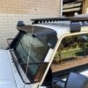 IMG-20250928-WA0057 Toyota Landcruiser 70-79 Series (fitted with factory snorkel) All Black Mesh Windscreen Sunvisor